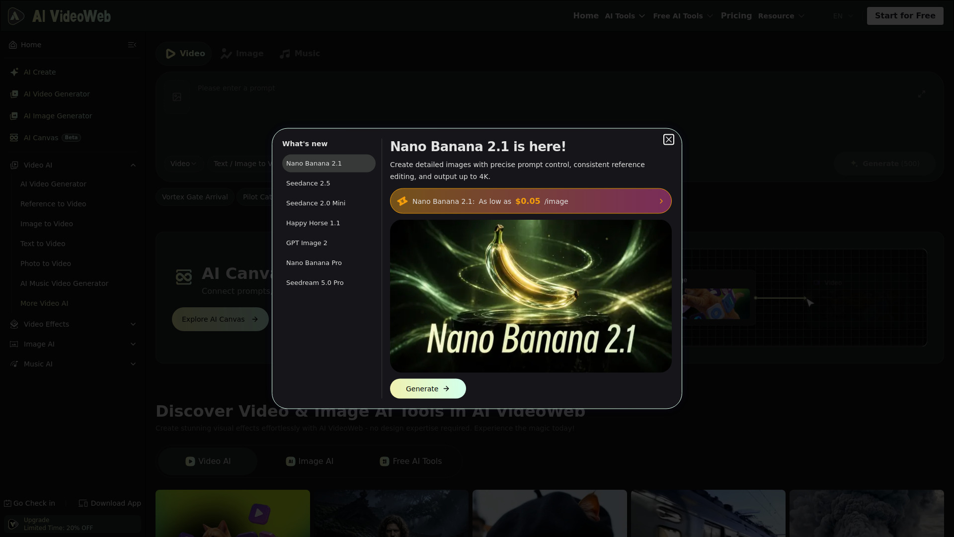 image of Free AI Video Web