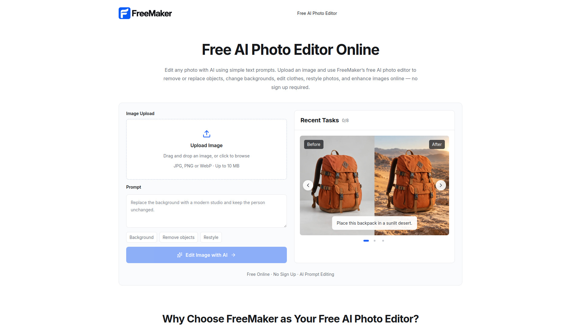 image of FreeMaker: Free AI Photo Editor image of FreeMaker: Free AI Photo Editor