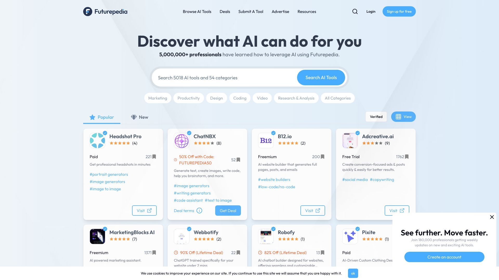 image of Futurepedia - Find The Best AI Tools & Software