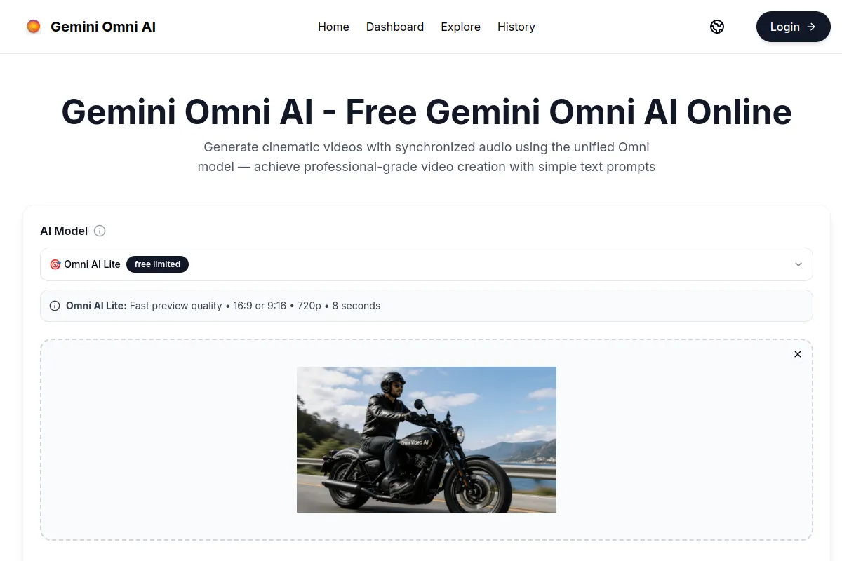 image of Gemini Omni AI Online