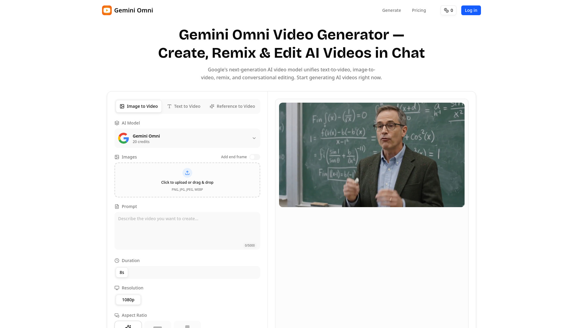 image of Gemini Omni Video Generator