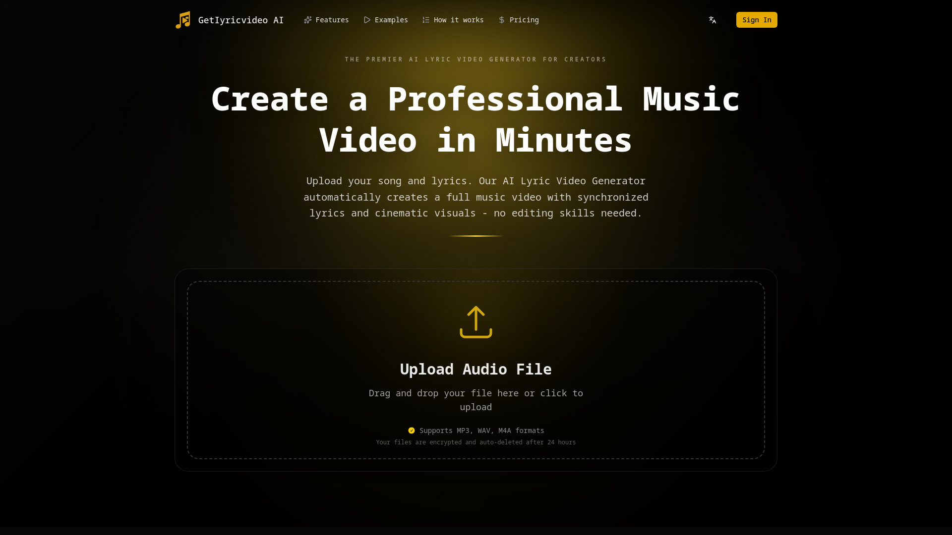 image of GetLyricVideo AI
