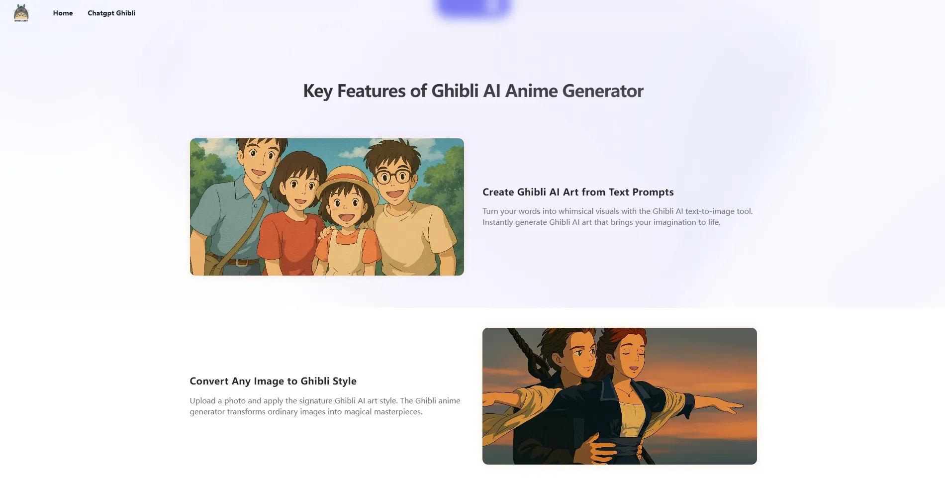 image of Ghibli AI: Free ChatGPT Ghibli AI Art Generator