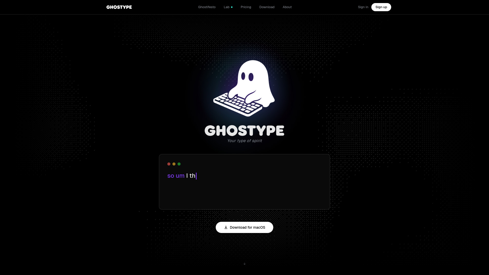 image of GHOSTYPE