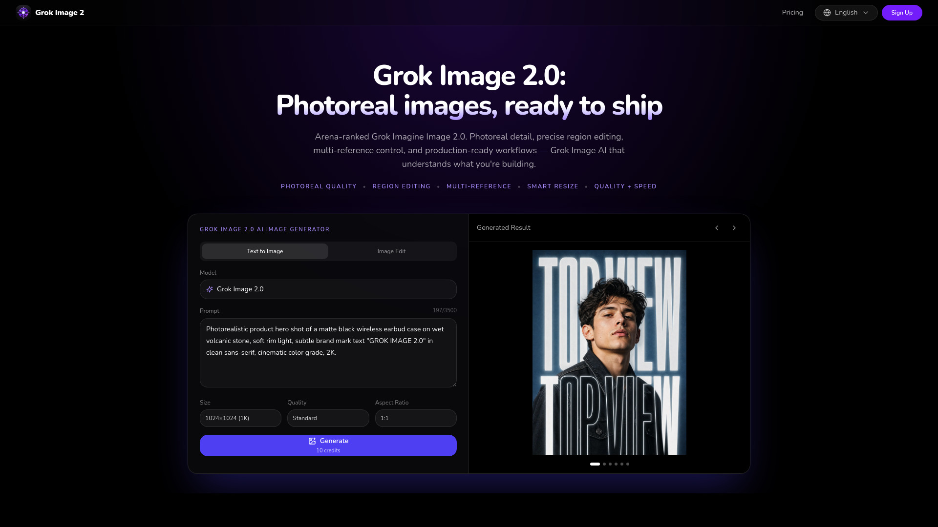 image of Grok Image 2.0