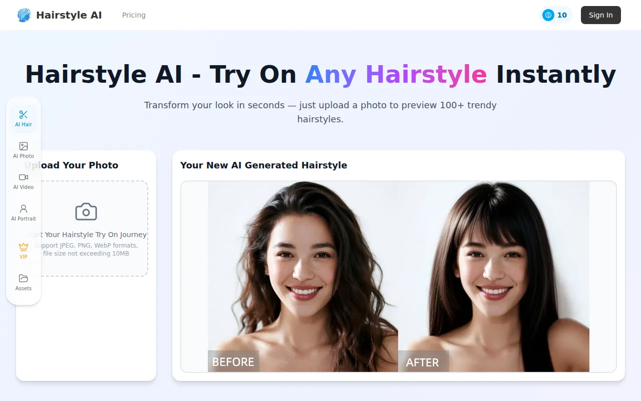 image of Hairstyle ai