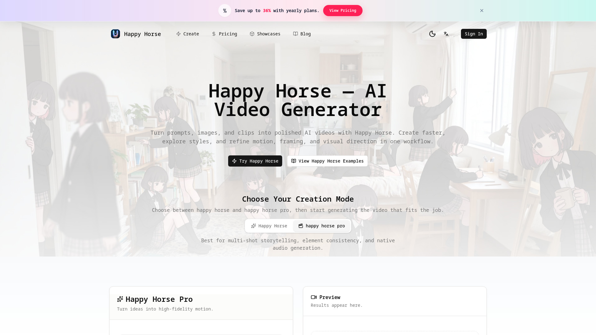 image of Happy Horse AI Video