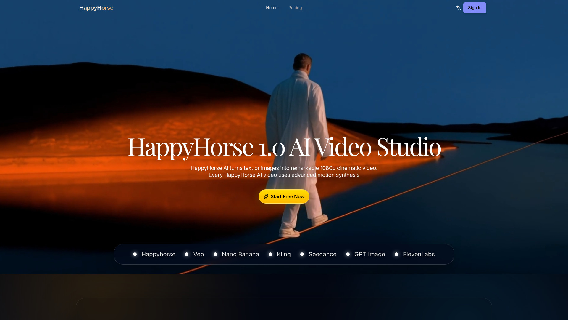 image of Happyhorse 1.0 AI