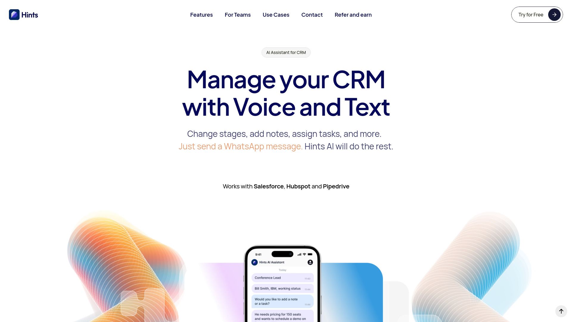 image of Hints: CRM AI Assistant
