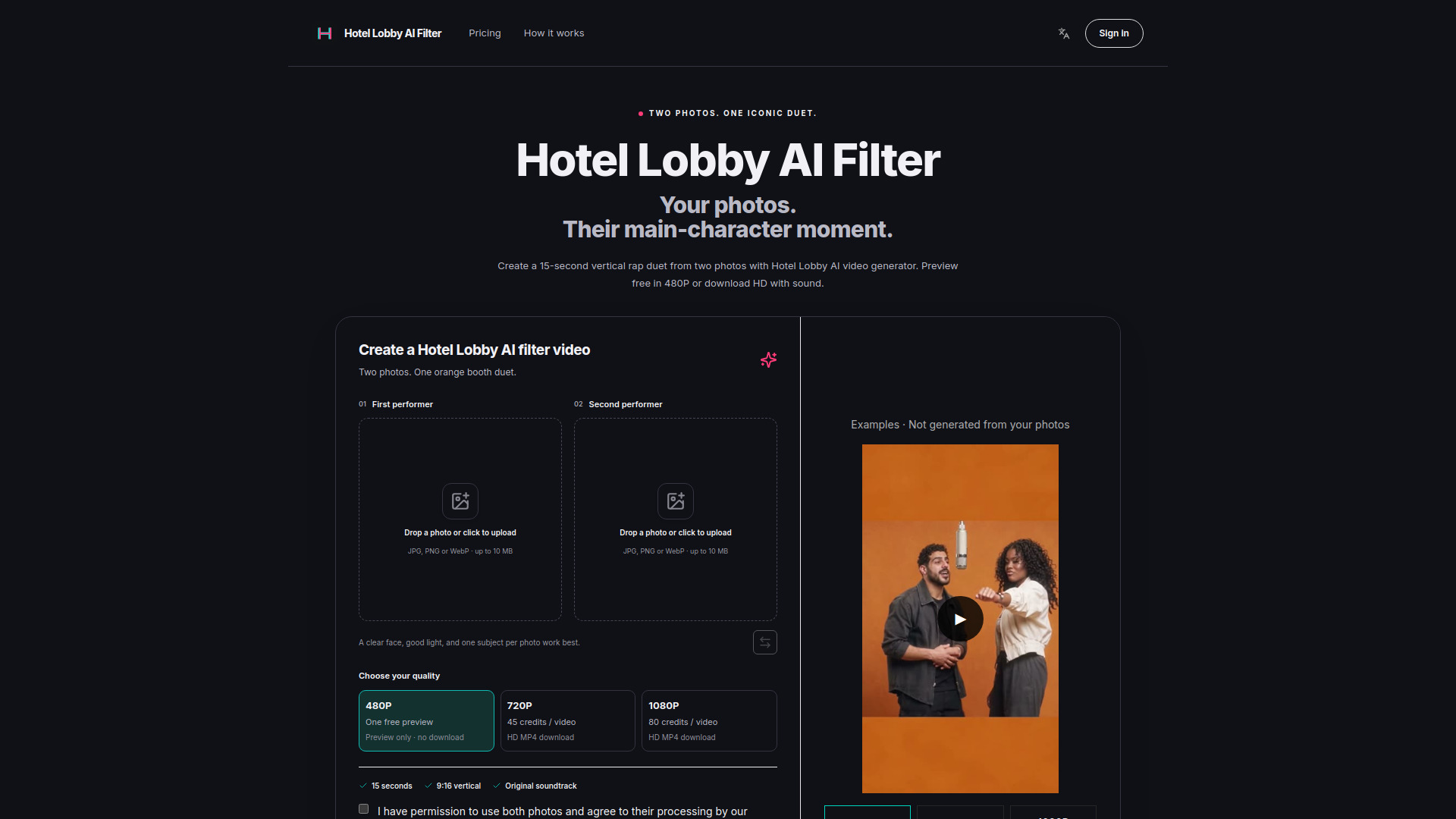 image of Hotel Lobby AI Filter