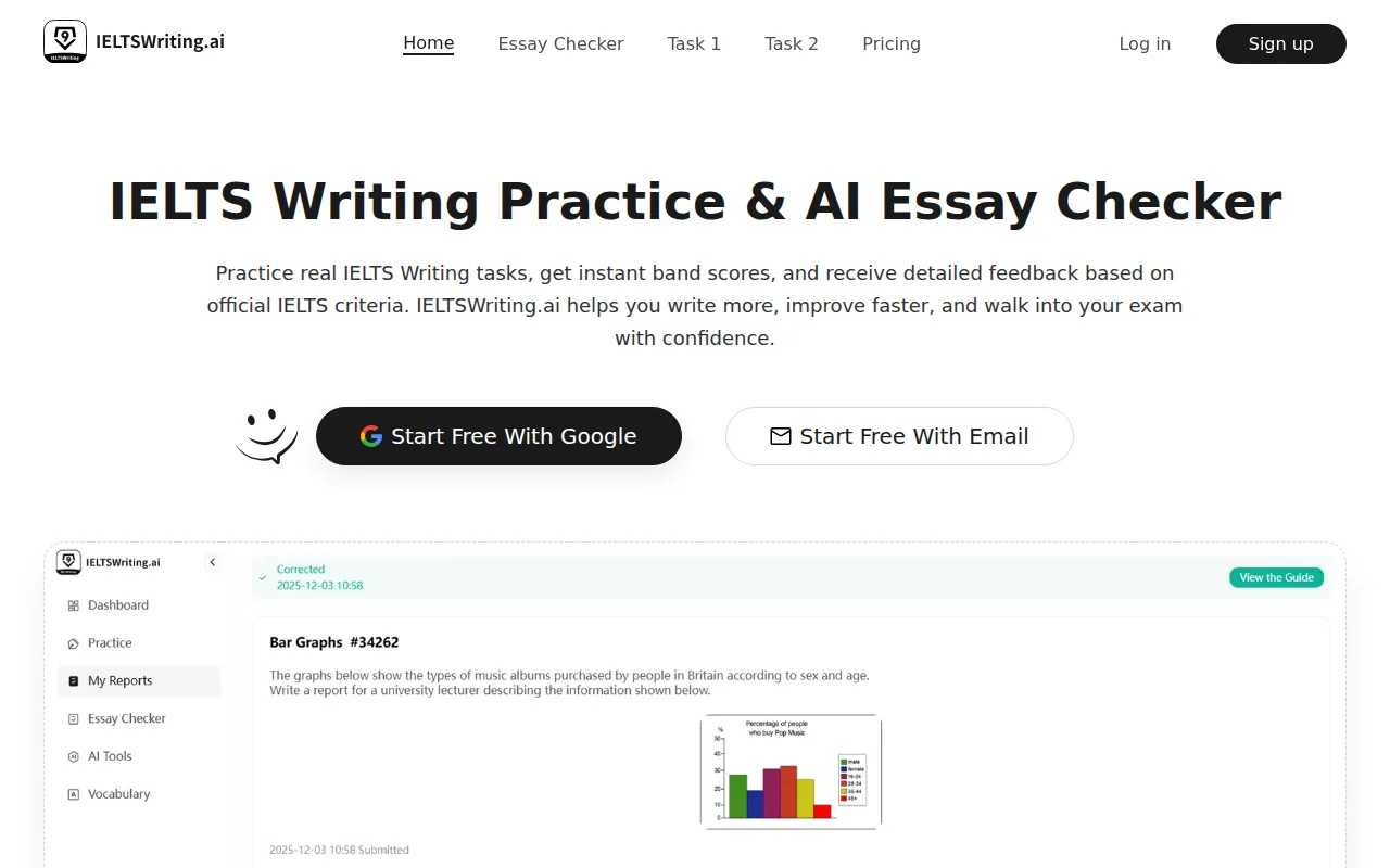 image of IELTS Writing AI
