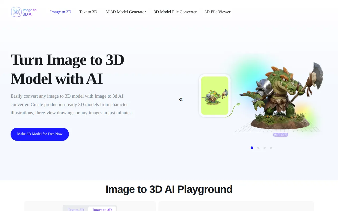 image for Image to 3D AI image for Image to 3D AI