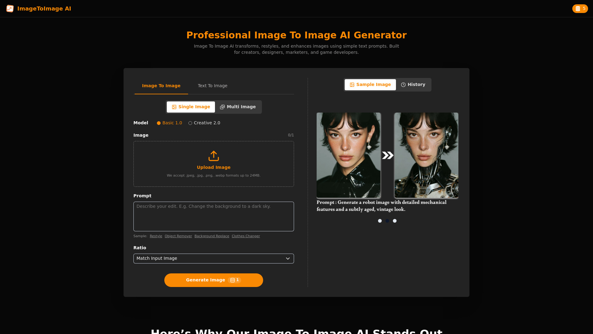 image of ImageToImage AI