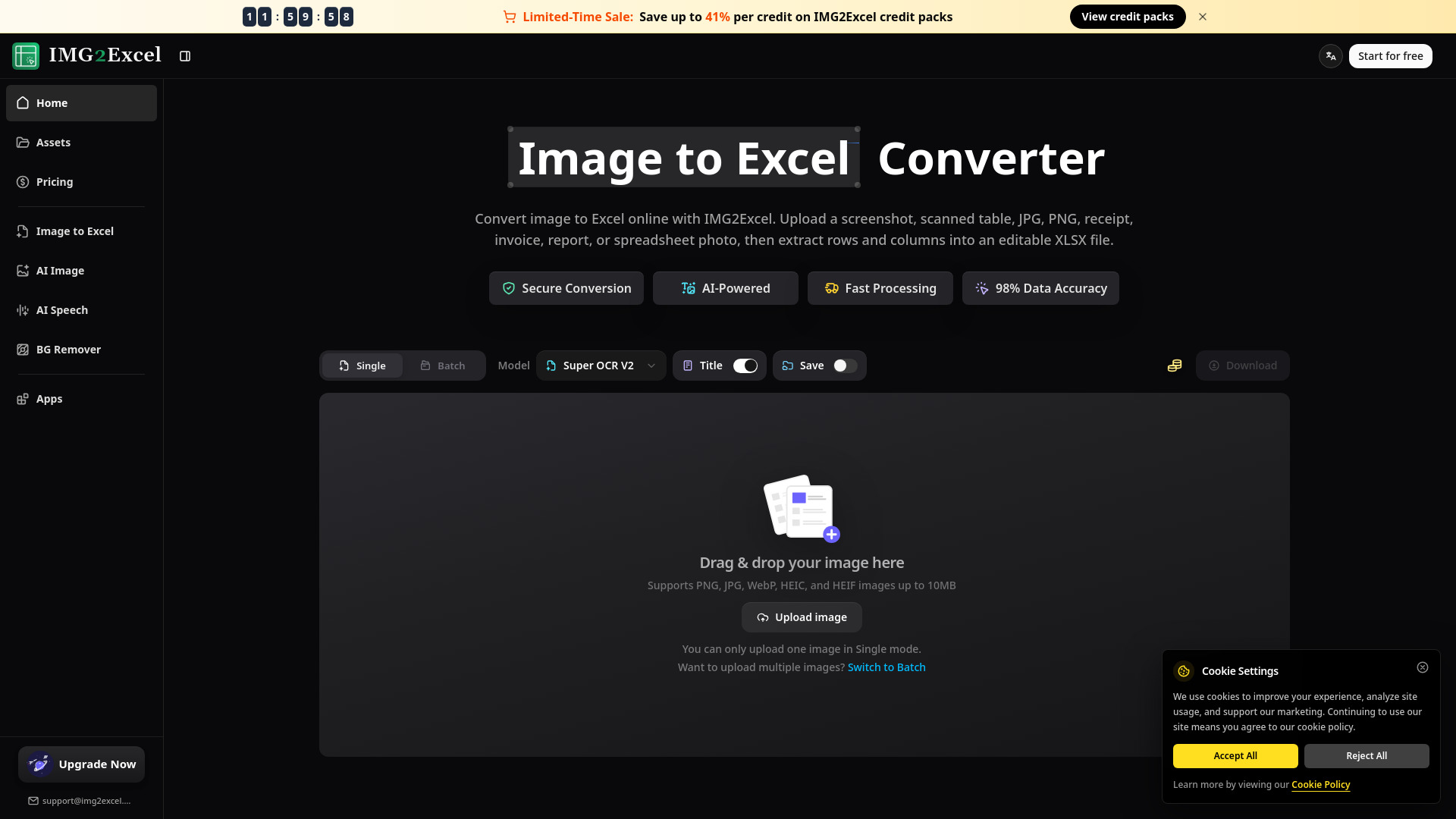 image of IMG2Excel