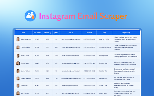 image of Instagram Email Scraper
