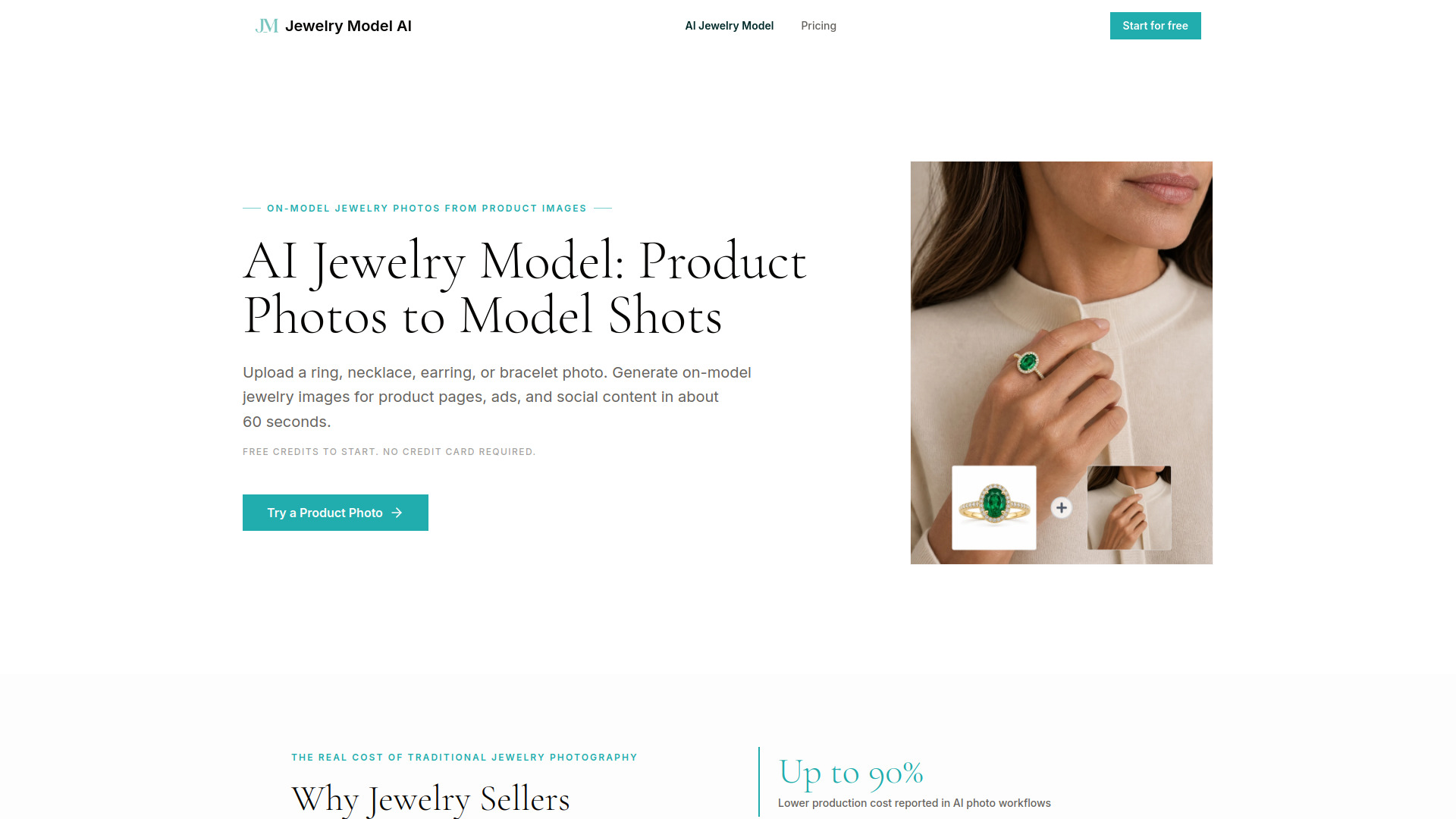 image of Jewelry Model AI