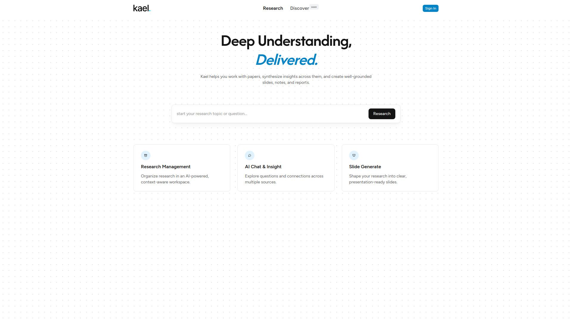 image of Kael — AI Assistant for Understanding and Working with Docunents