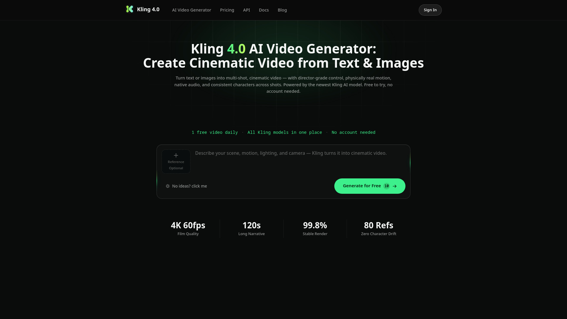 image of Kling 4.0 AI Video Generator