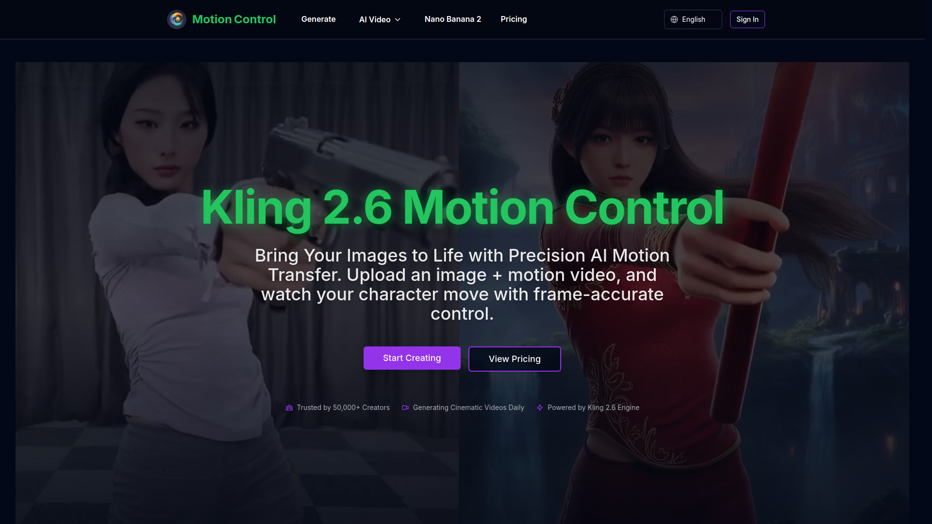 image of kling motion control