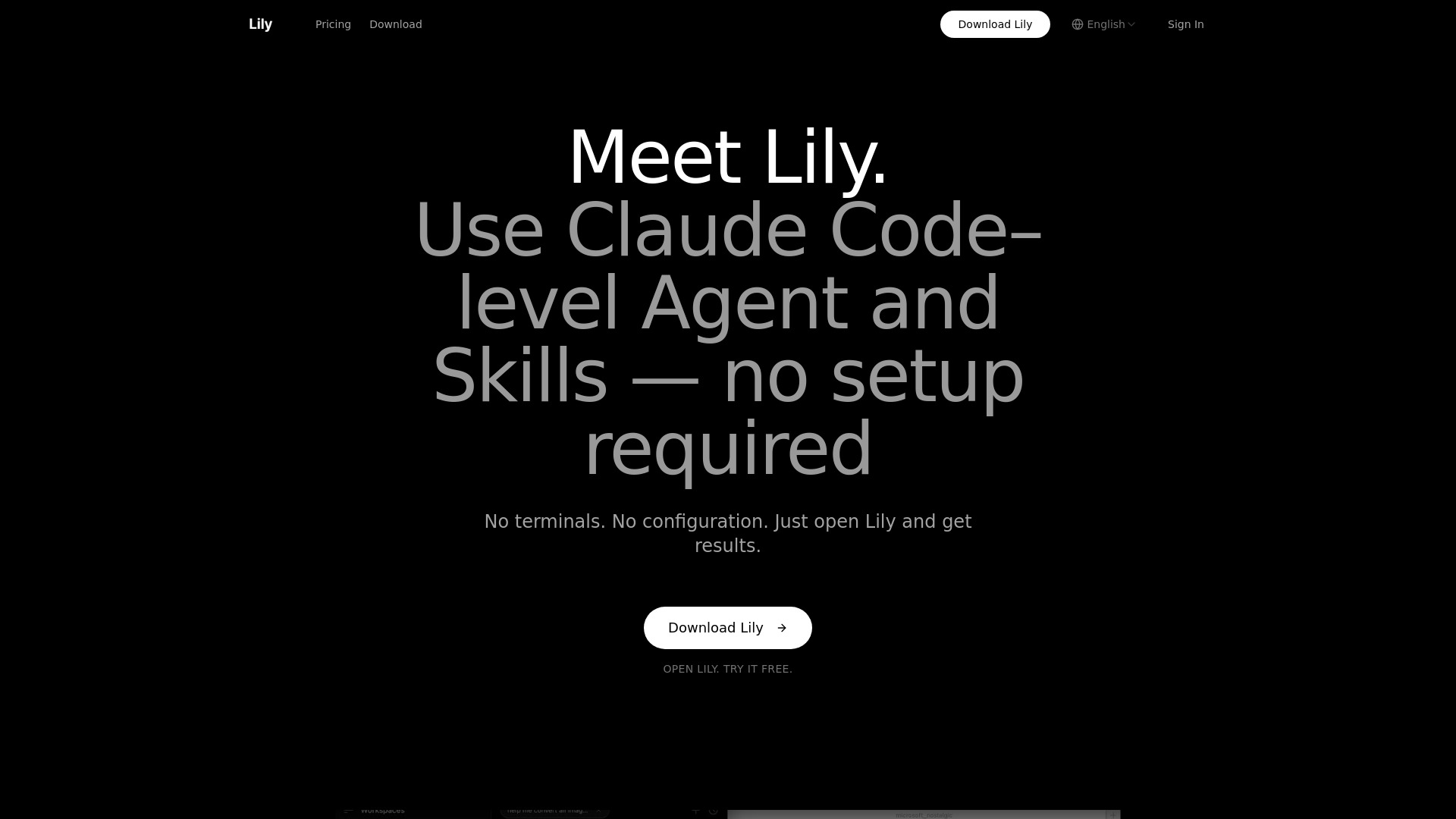 image of Lily: Crawdbot level agent with built-in skills, for non-coders
