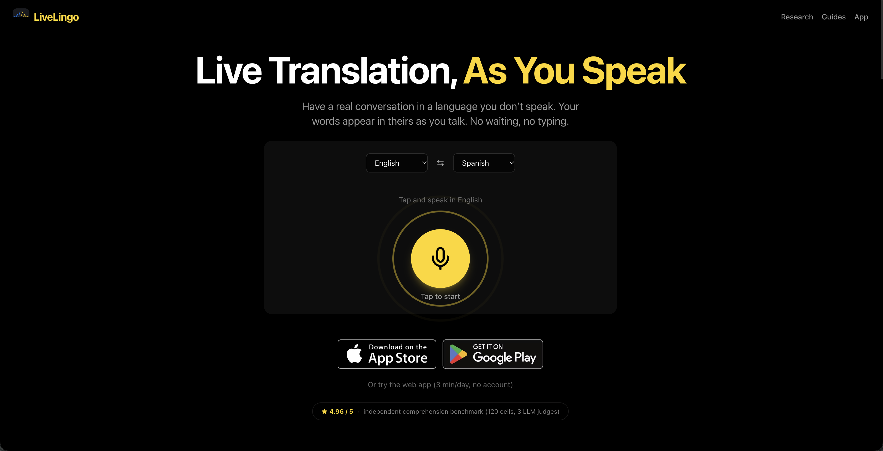 image of LiveLingo - Voice Translator