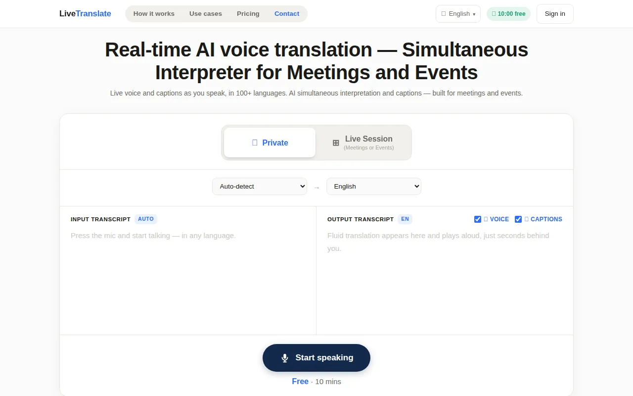 image of LiveTranslate
