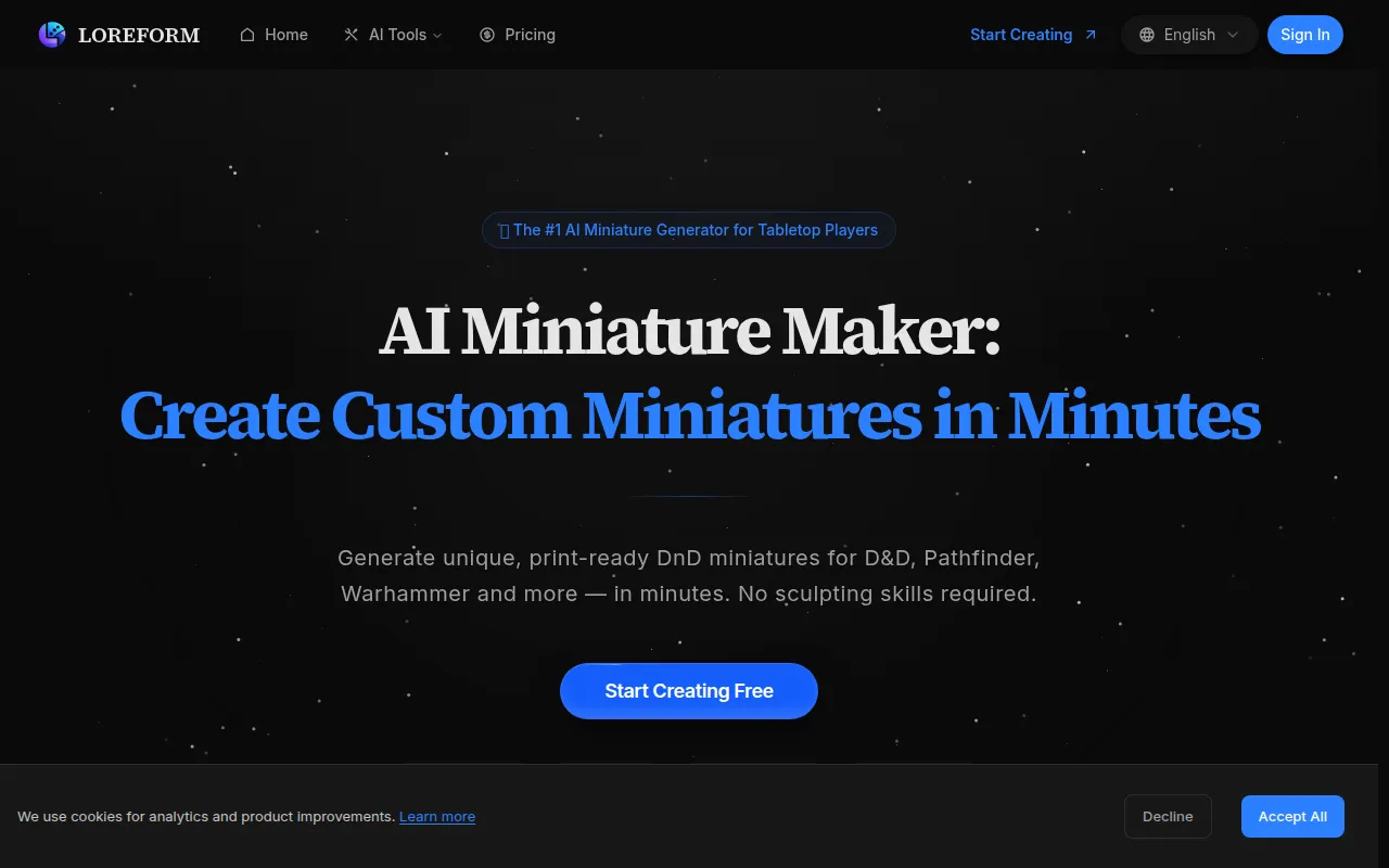 image of Loreform AI