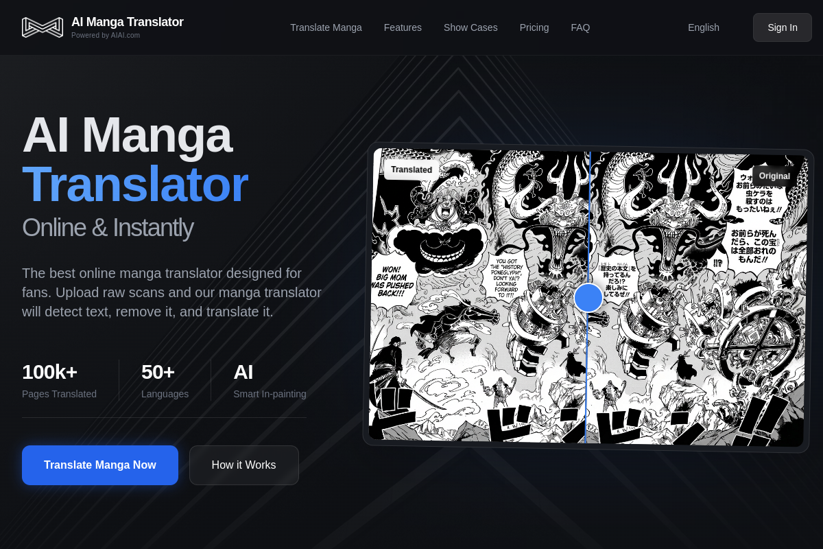 image of Manga Translator AI