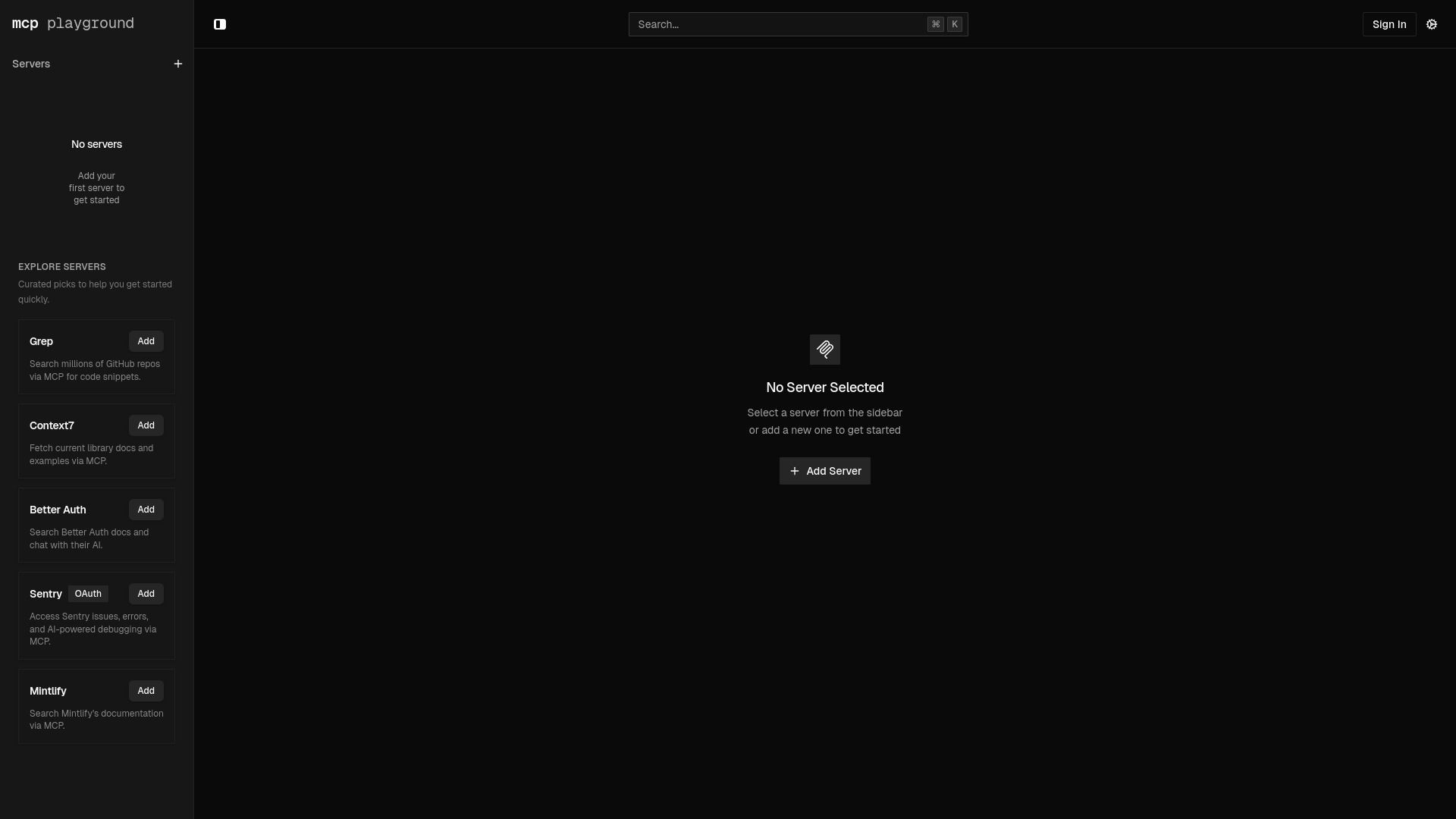 image of MCP Playground