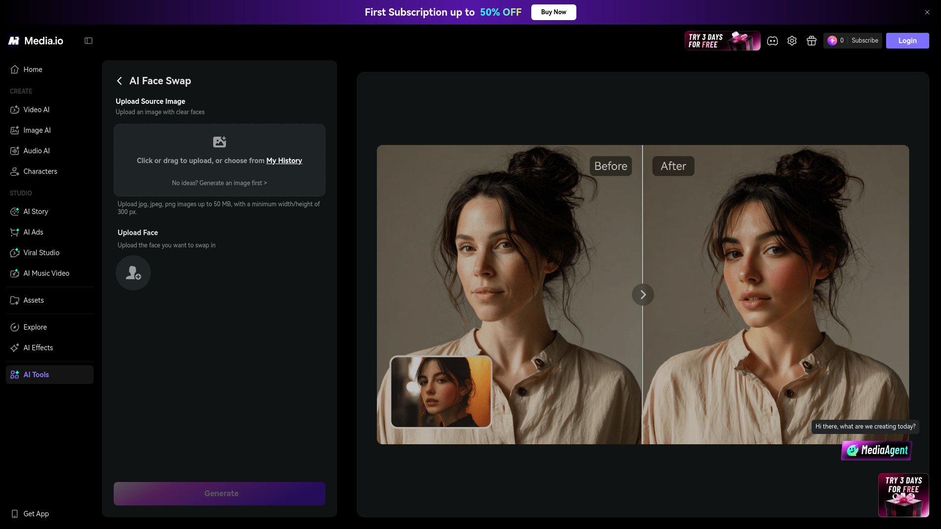 image of Media.io AI Face Swap image of Media.io AI Face Swap