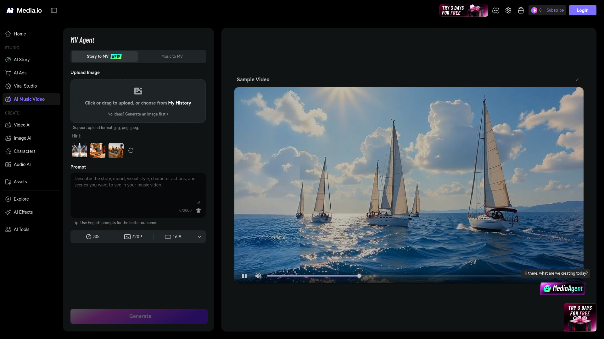 image of Media.io AI Music Video Generator image of Media.io AI Music Video Generator