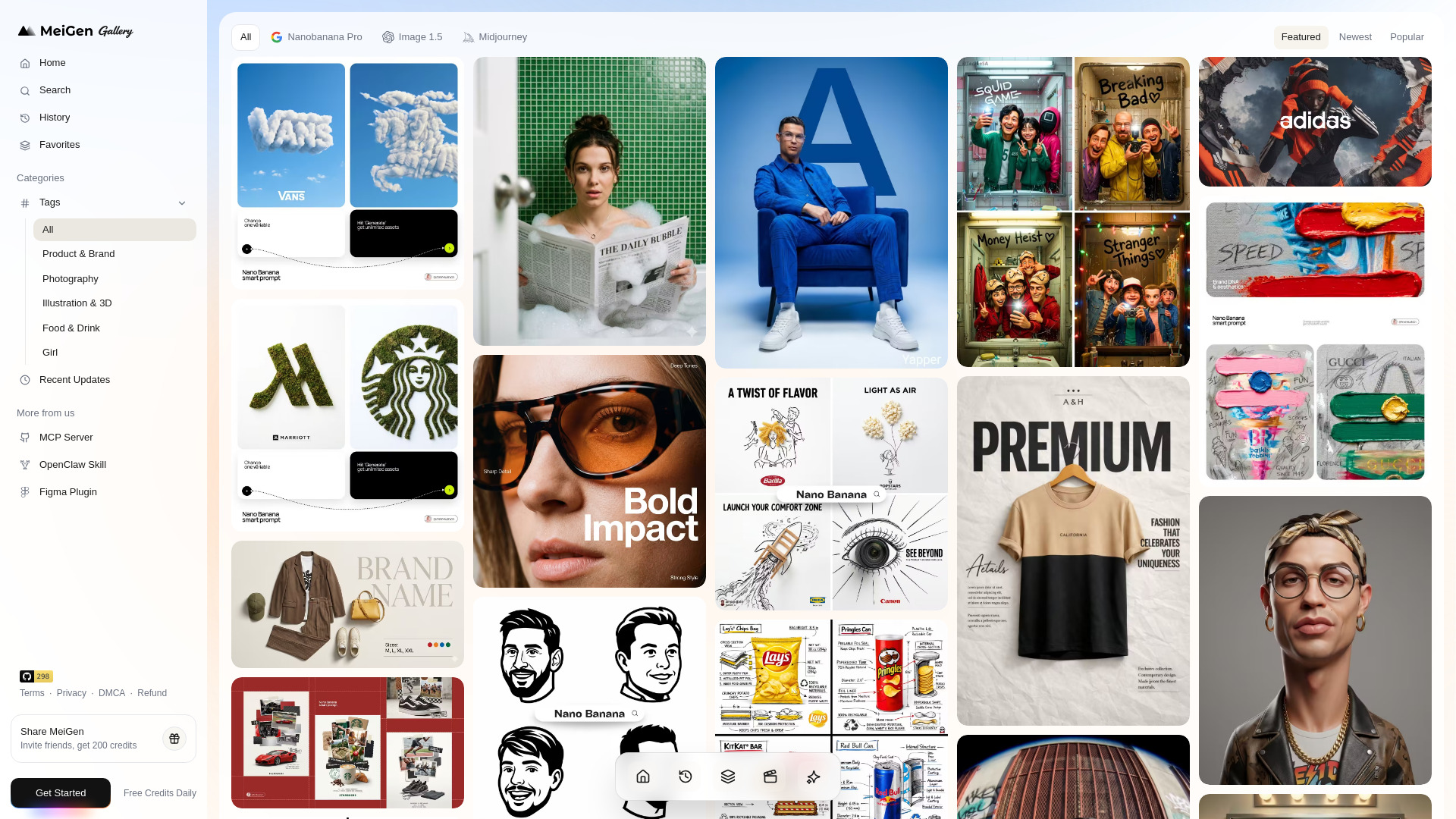 image of MeiGen AI prompts gallery