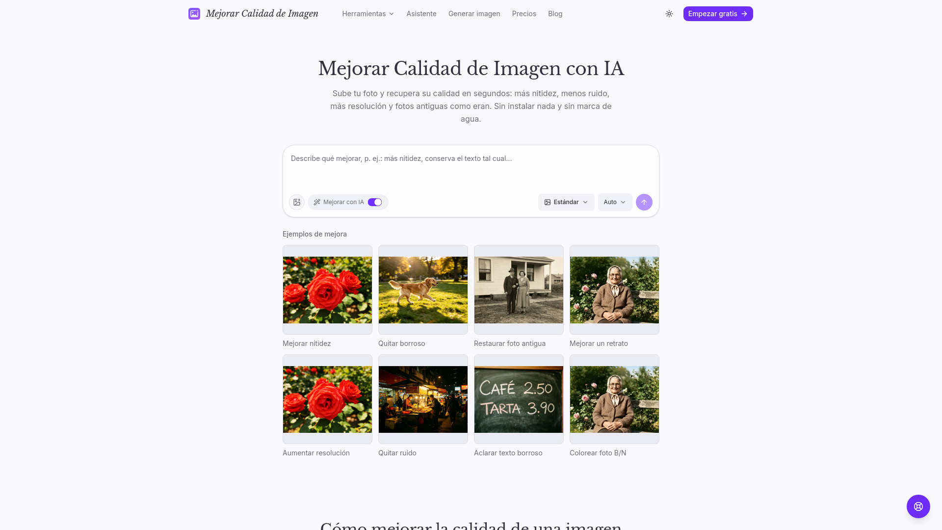 image of Mejorar Calidad de Imagen