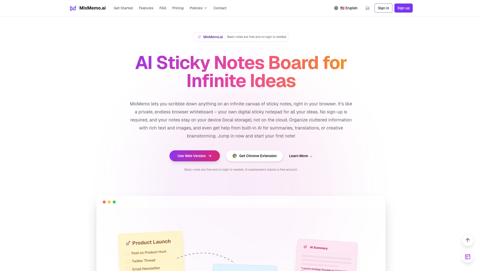 image of MixMemo - Visual AI Canvas