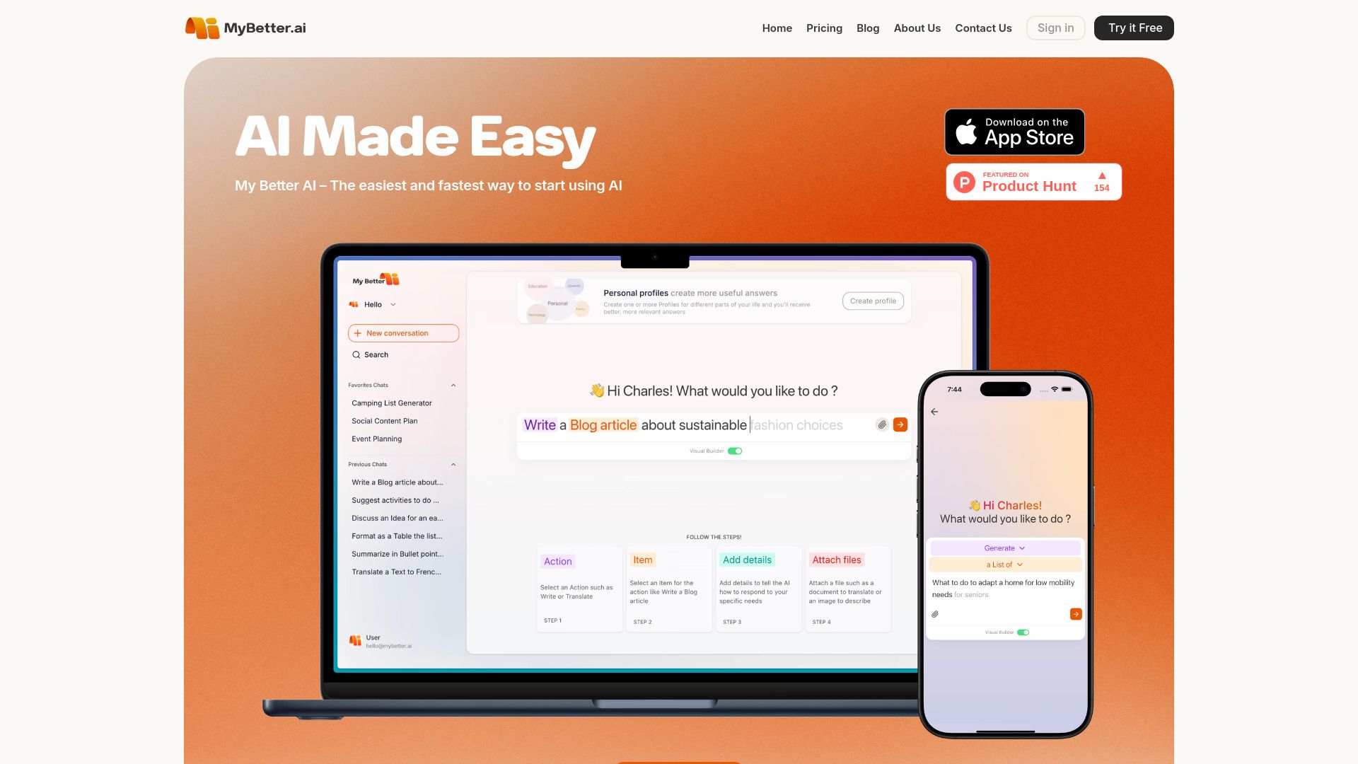 image of My Better AI for iOS