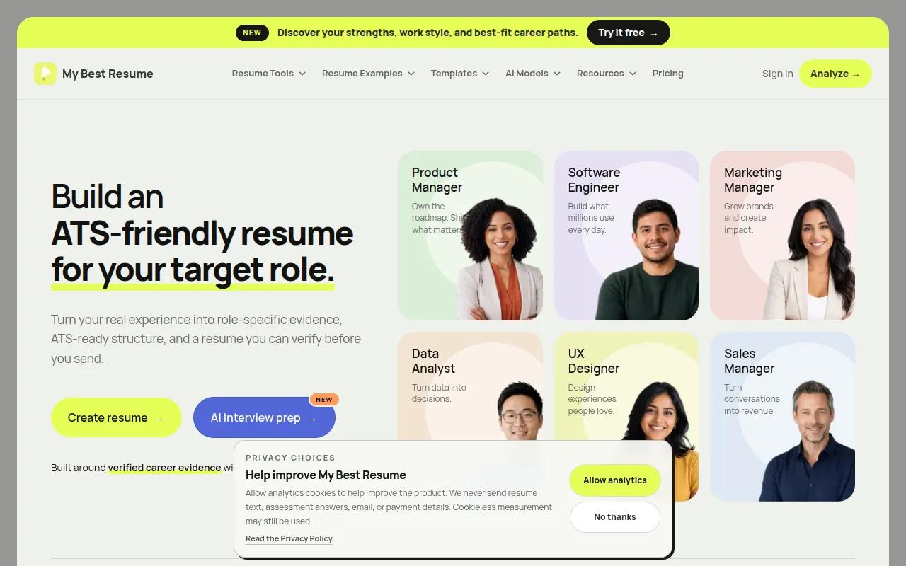 image of MyBestResume.ai