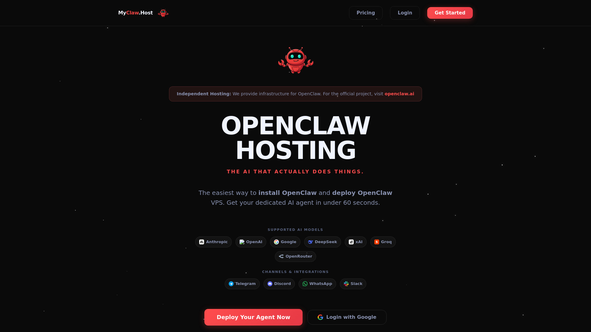 image of MyClaw.host