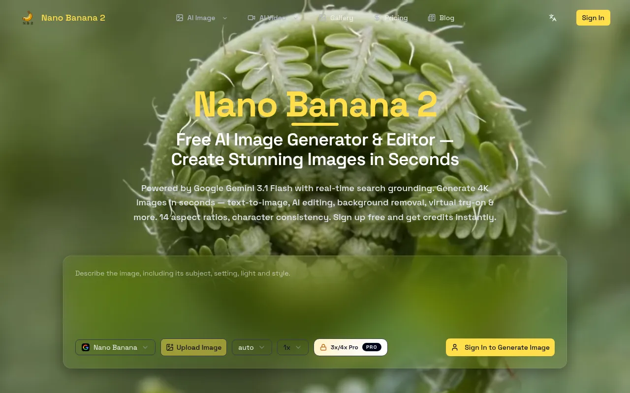 image of Nano Banana 2 AI