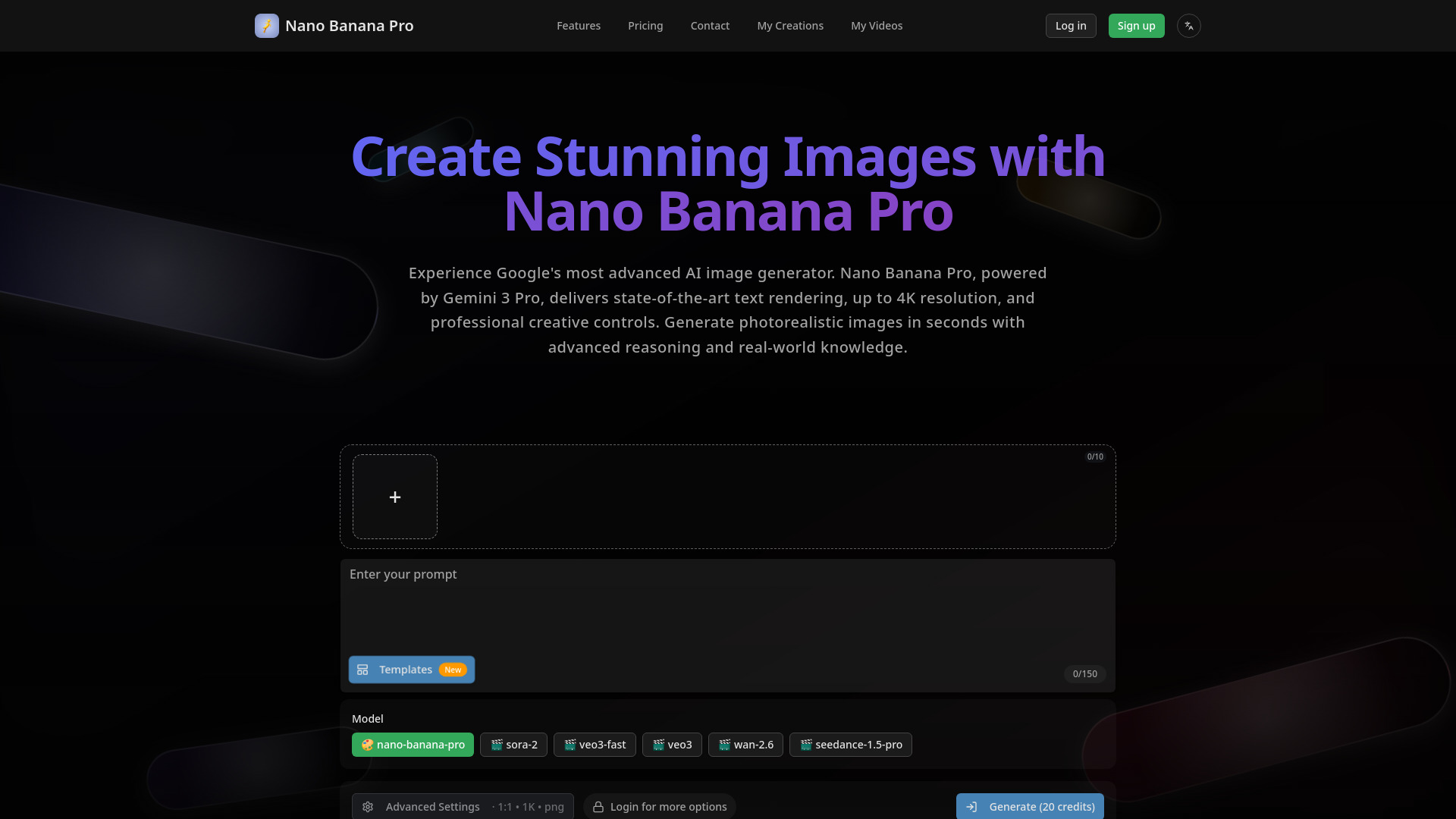 image of nano banana pro studio