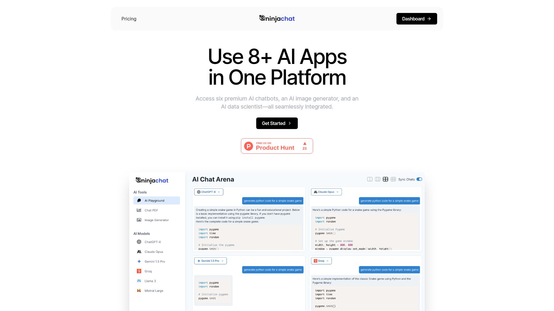 image of NinjaChat AI