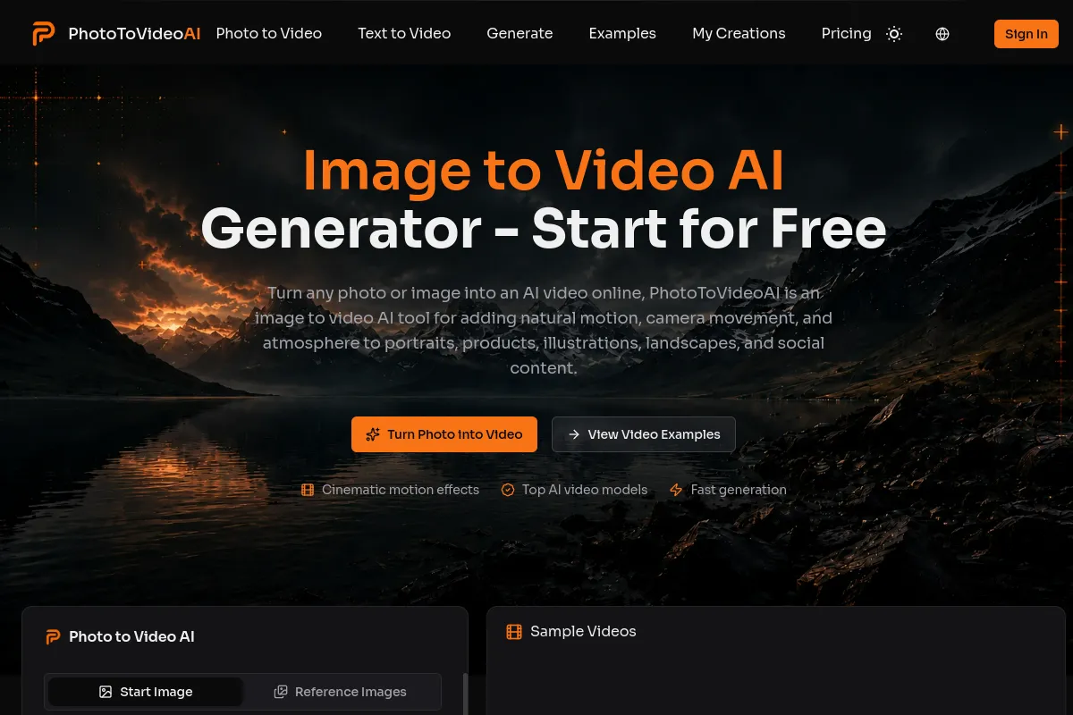 image of Photo to Video AI