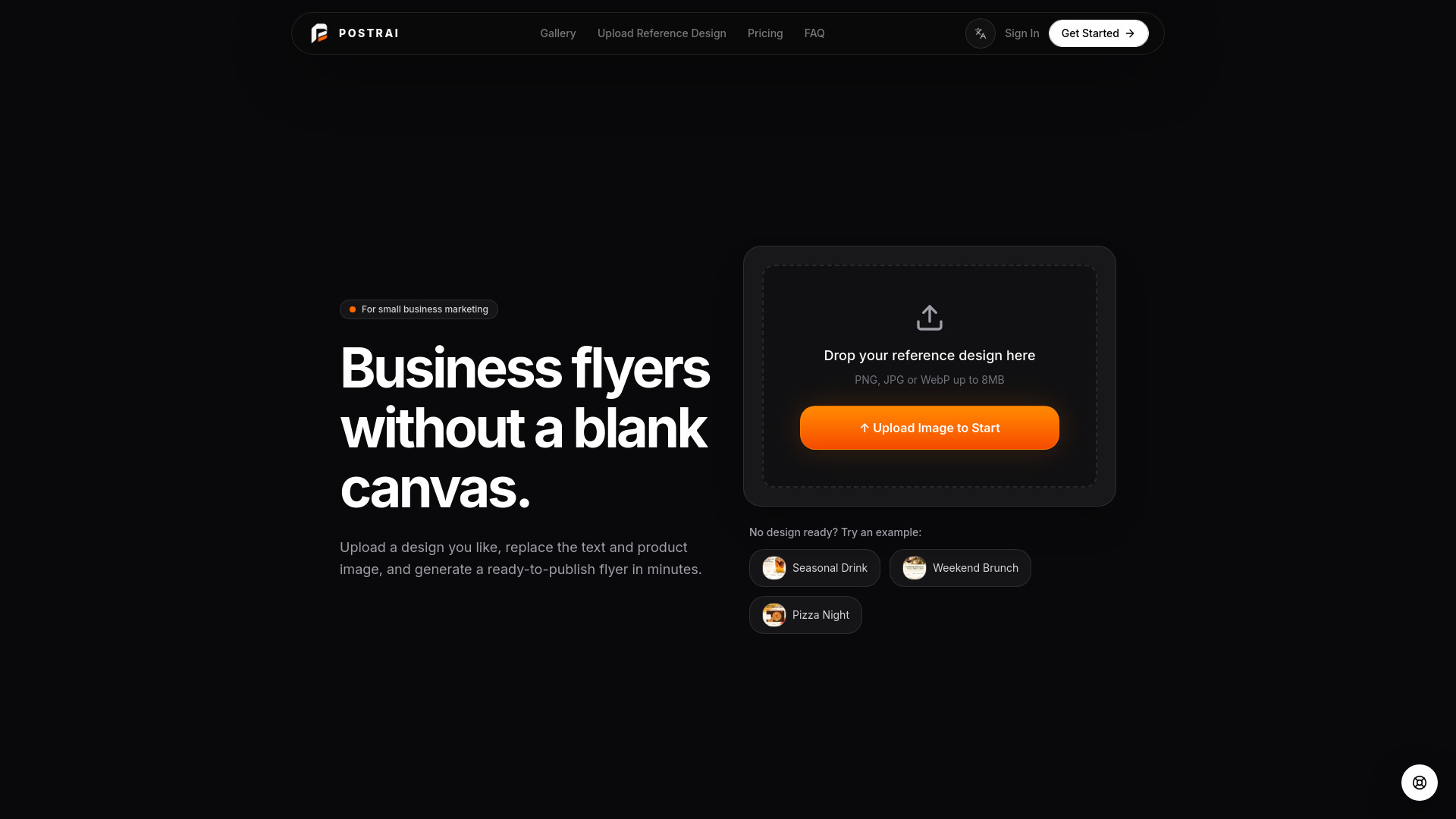 image of Postrai – AI Flyer Generator for Small Business