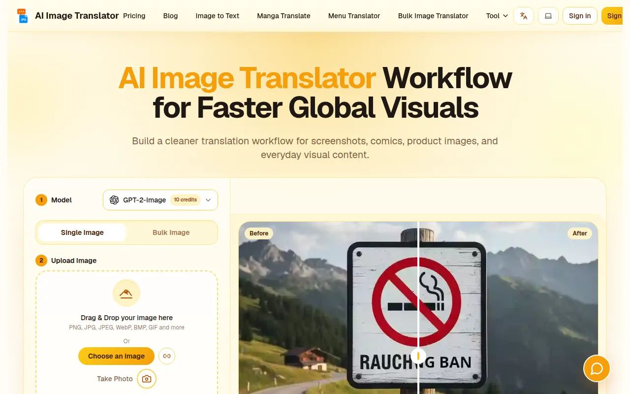 image of Premium AI Image Translation Service