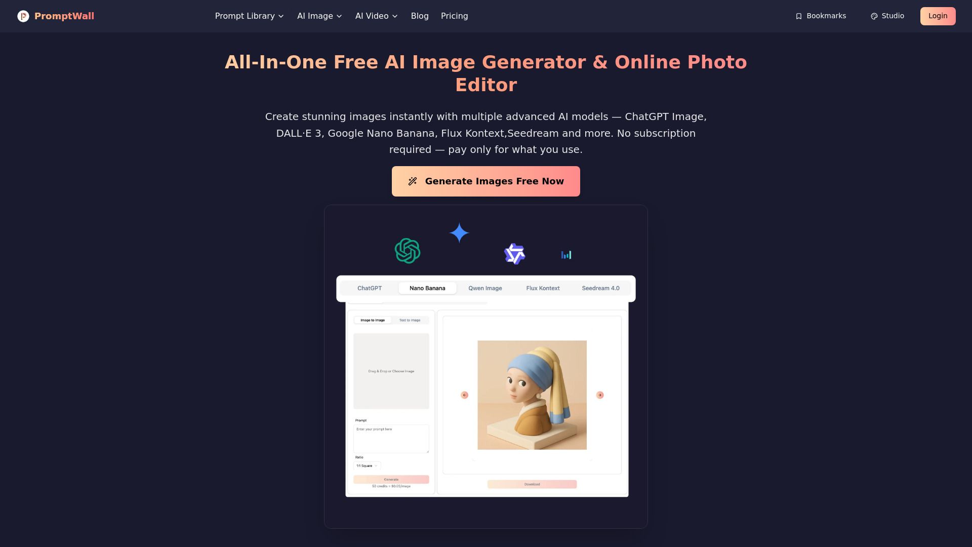 image of PromptWall：All-in-one AI Image Generator