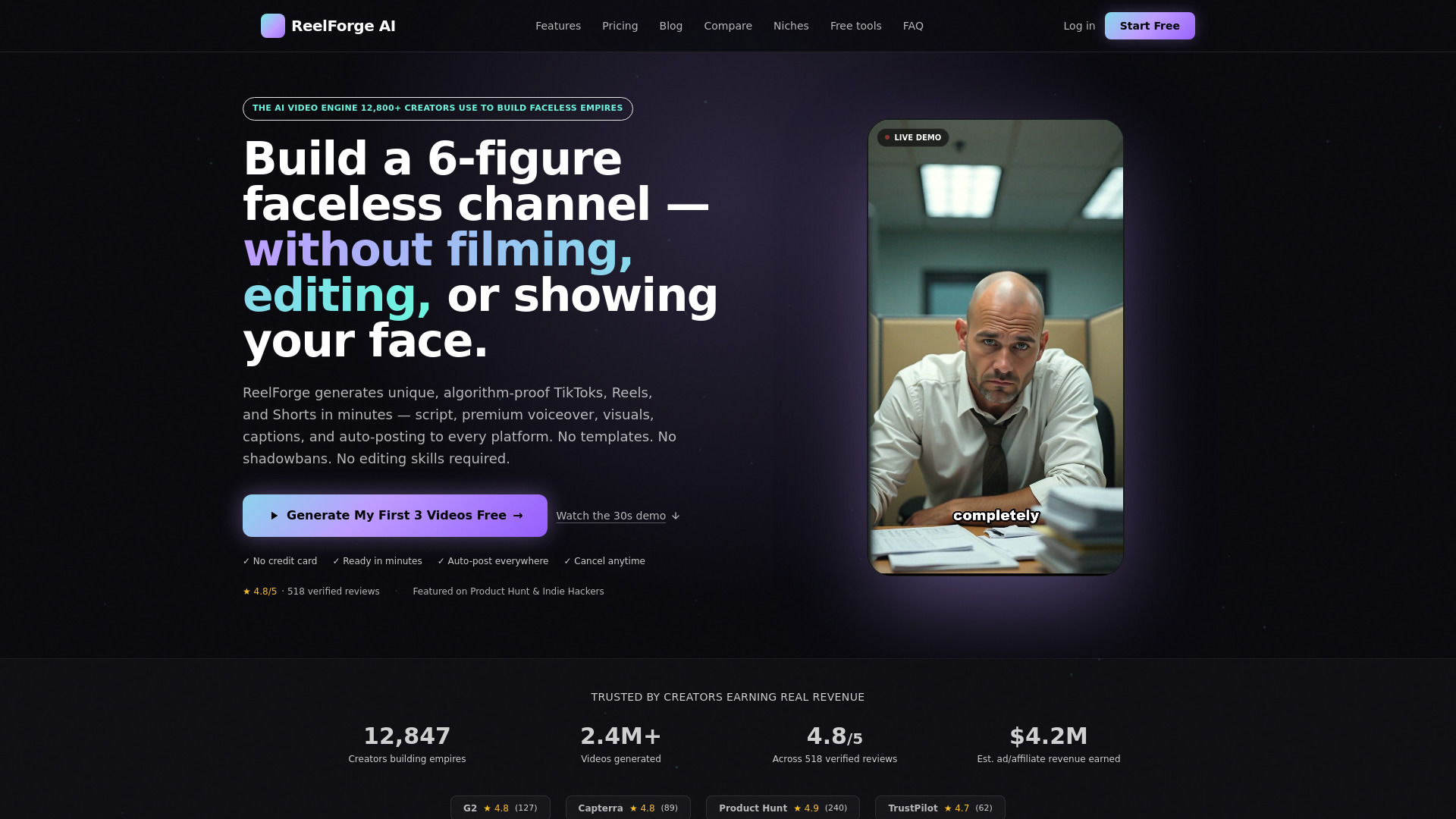image of ReelforgeAI