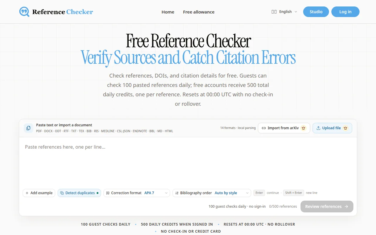 image of Reference Checker