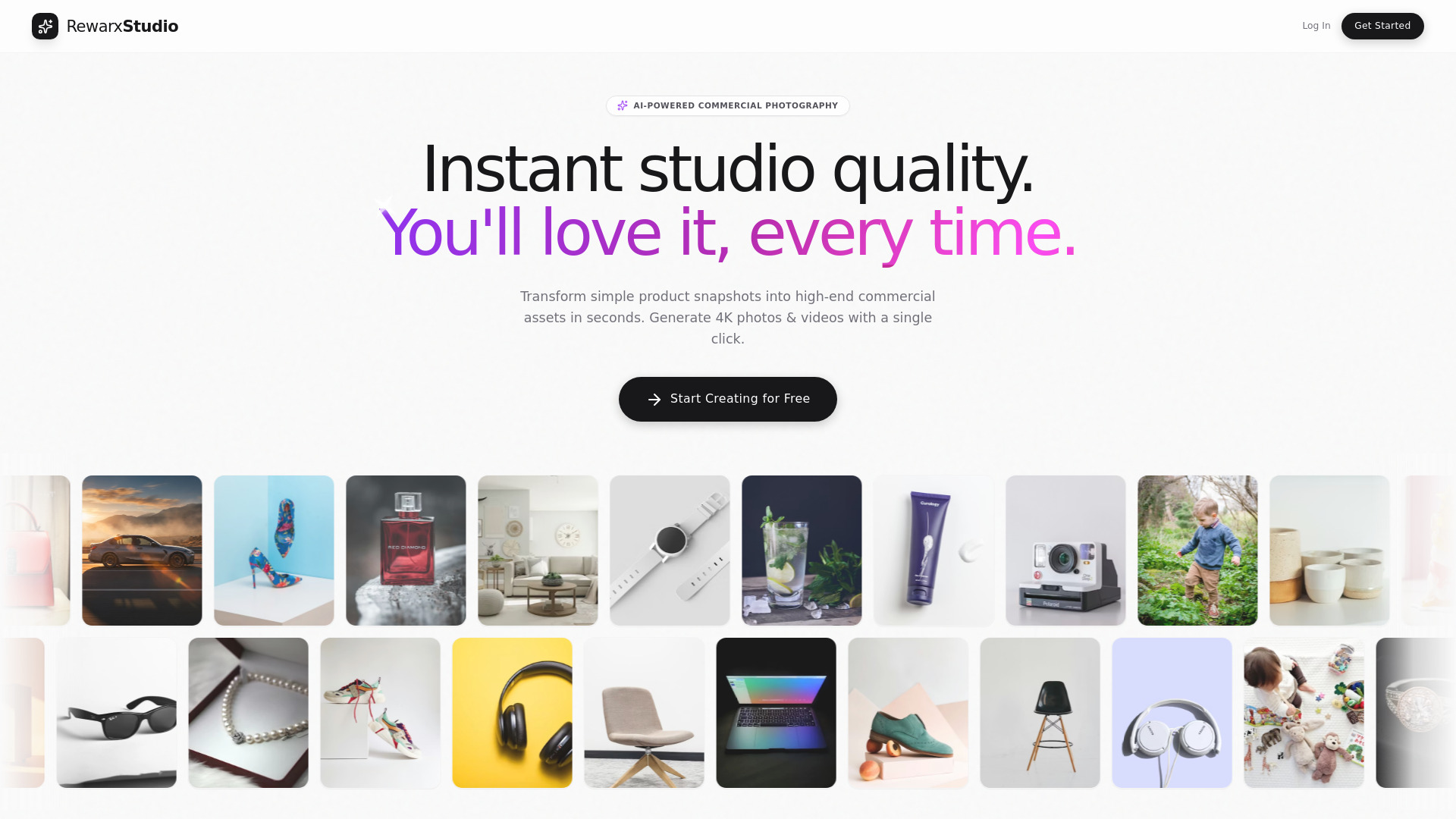 image of Rewarx Studio - AI Product Photography & Virtual Studio