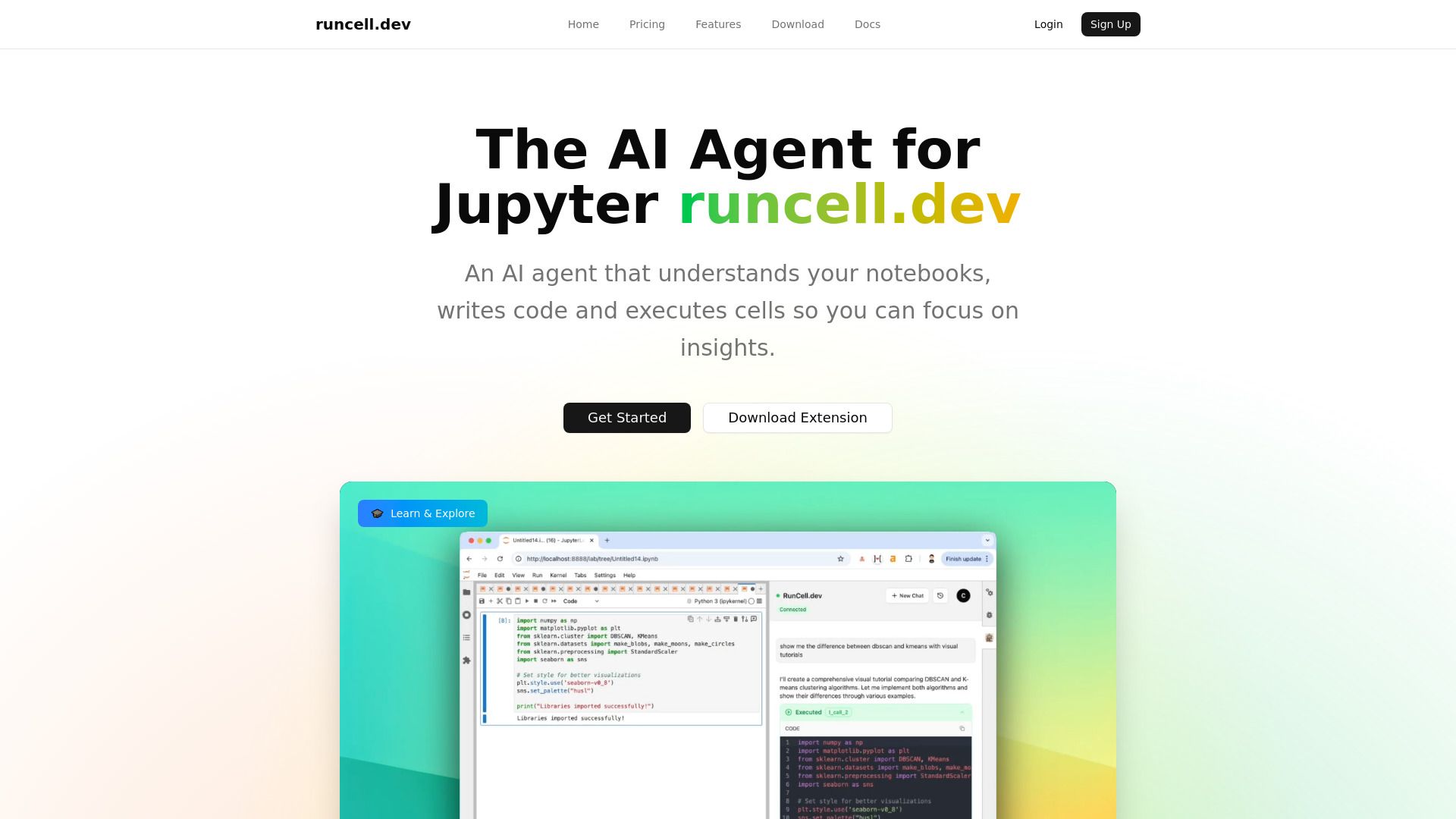image of Runcell - Jupyter AI Agent