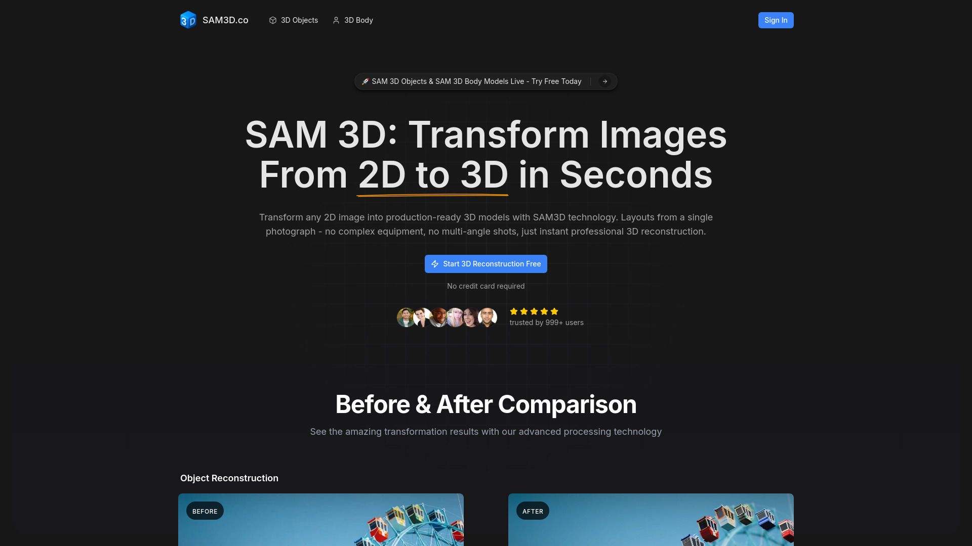 image of SAM 3D