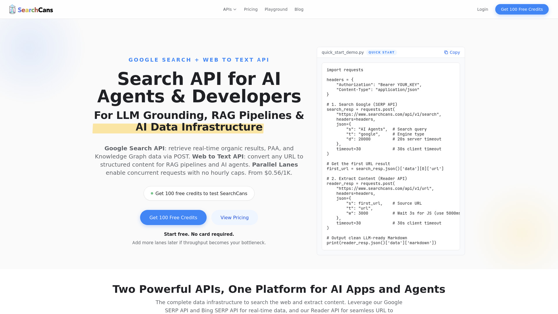 image of SearchCans